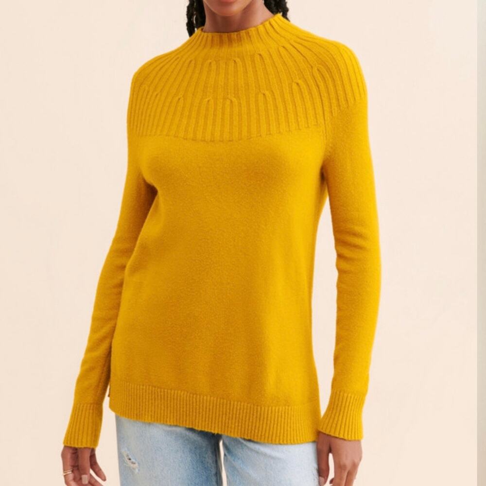 Anthropologie Mustard Yellow Sweater